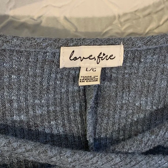 Never Worn! Love, Fire Blue Knit Midi Dress - Picture 4 of 5